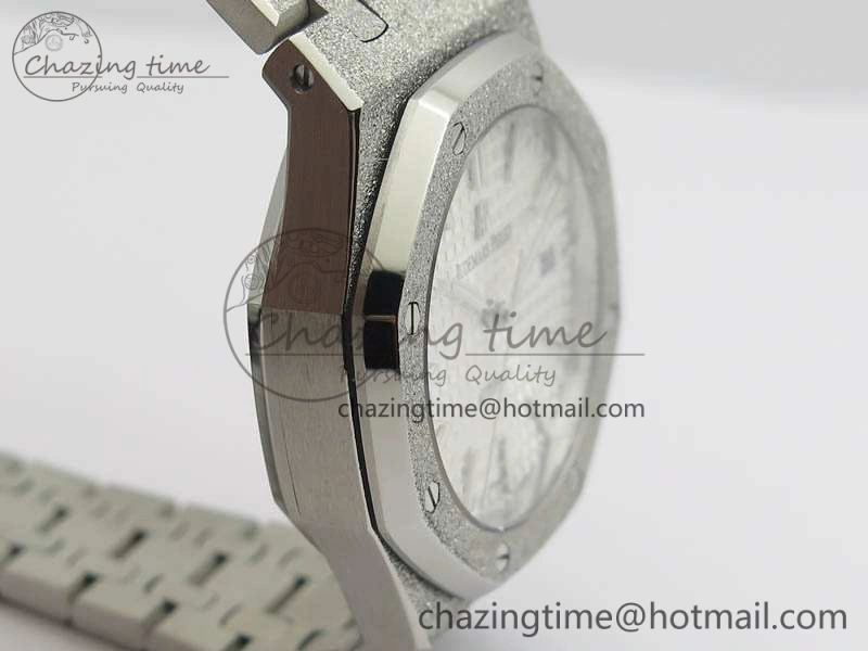 Royal Oak Jumbo 15454 Frosted 37mm JHF Best Edition White Dial On SS Bracelet A Youthful 4984