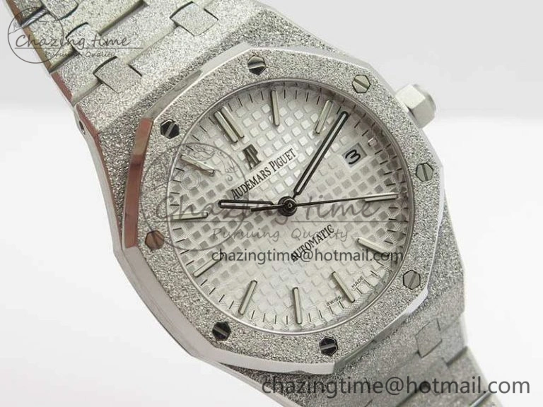 Royal Oak Jumbo 15454 Frosted 37mm JHF Best Edition White Dial On SS Bracelet A Youthful 4984