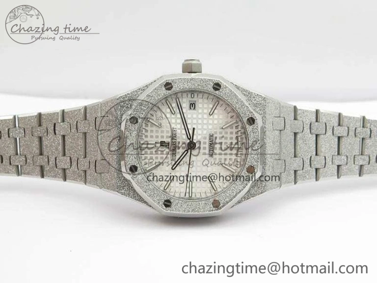 Royal Oak Jumbo 15454 Frosted 37mm JHF Best Edition White Dial On SS Bracelet A Youthful 4984