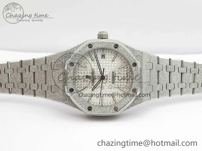 Royal Oak Jumbo 15454 Frosted 37mm JHF Best Edition White Dial On SS Bracelet A Youthful 4984