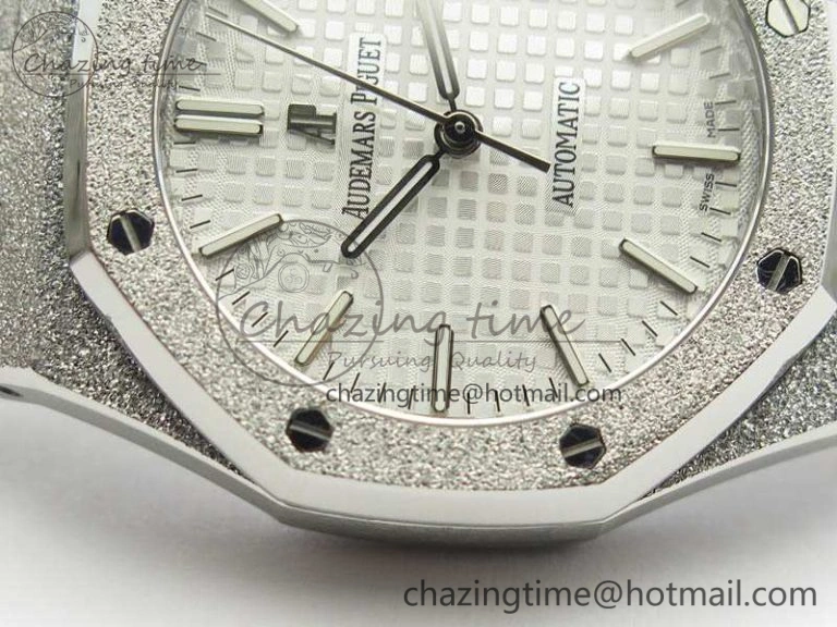 Royal Oak Jumbo 15454 Frosted 37mm JHF Best Edition White Dial On SS Bracelet A Youthful 4984