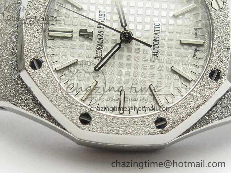 Royal Oak Jumbo 15454 Frosted 37mm JHF Best Edition White Dial On SS Bracelet A Youthful 4984