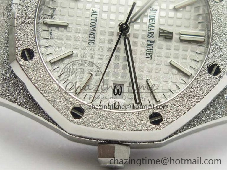 Royal Oak Jumbo 15454 Frosted 37mm JHF Best Edition White Dial On SS Bracelet A Youthful 4984