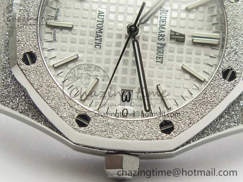 Royal Oak Jumbo 15454 Frosted 37mm JHF Best Edition White Dial On SS Bracelet A Youthful 4984
