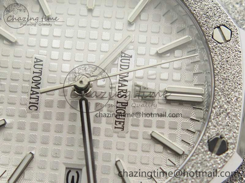 Royal Oak Jumbo 15454 Frosted 37mm JHF Best Edition White Dial On SS Bracelet A Youthful 4984