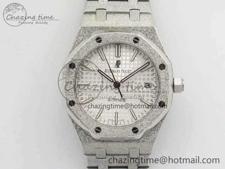 Royal Oak Jumbo 15454 Frosted 37mm JHF Best Edition White Dial On SS Bracelet A Youthful 4984