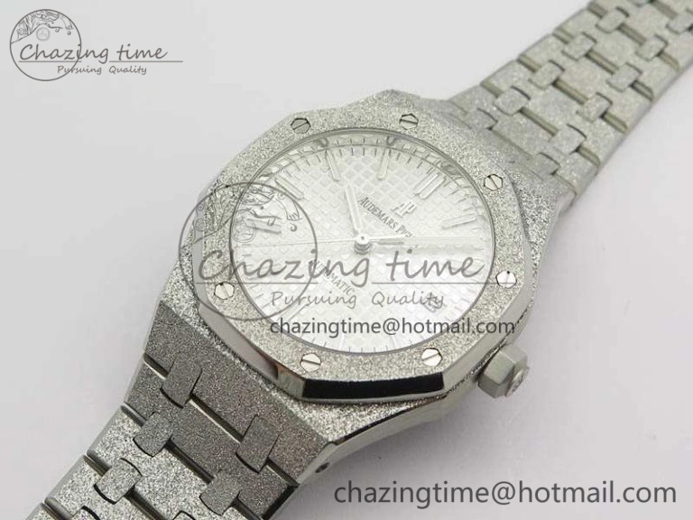 Royal Oak Jumbo 15454 Frosted 37mm JHF Best Edition White Dial On SS Bracelet A Youthful 4984