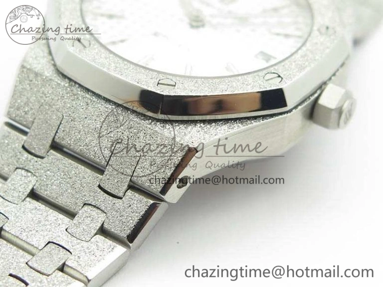 Royal Oak Jumbo 15454 Frosted 37mm JHF Best Edition White Dial On SS Bracelet A Youthful 4984