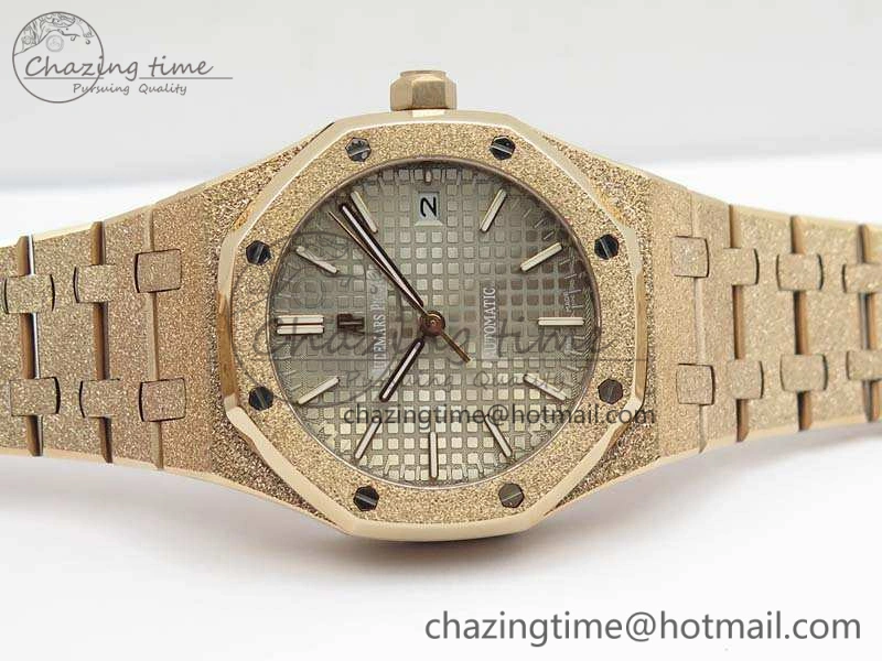 Royal Oak Jumbo 15454 RG Frosted 37mm JHF Best Edition Gray Dial On RG Bracelet A Contemporary 4980