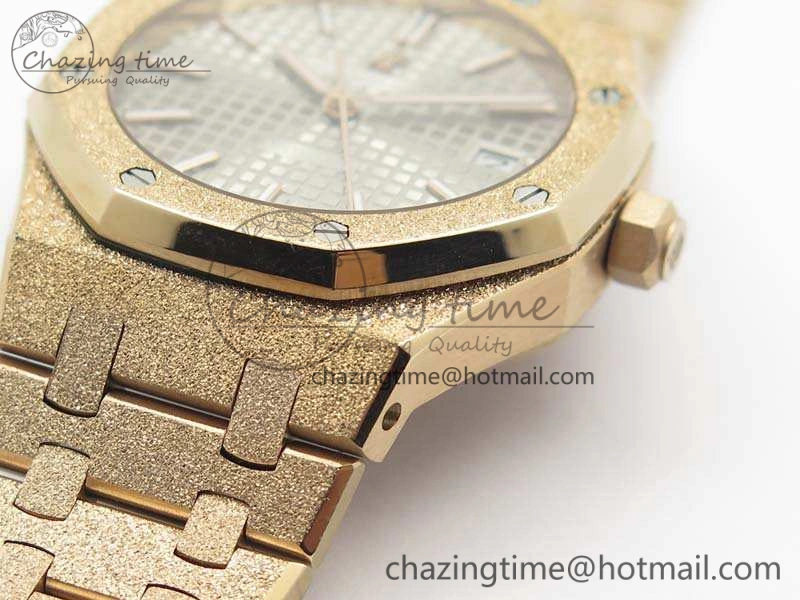 Royal Oak Jumbo 15454 RG Frosted 37mm JHF Best Edition Gray Dial On RG Bracelet A Contemporary 4980