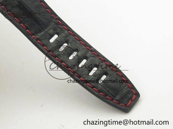 Royal Oak Offshore 2014 Black Theme JF On Black Leather Strap A3126 V2 w Cyclops And DW Mod (Free Rubber Strap) SoftTouch 4953