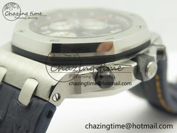 Soft Royal Oak Offshore 2014 Blue Theme JF On Blue Leather Strap A3126 V2 w Cyclops And DW Mod (Free Rubber Strap) 4949