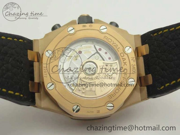 Royal Oak Offshore 2014 Gold Theme JF 1:1 Best Edition On Leather Strap A3126 (Free Rubber Strap) V Efficient 4950
