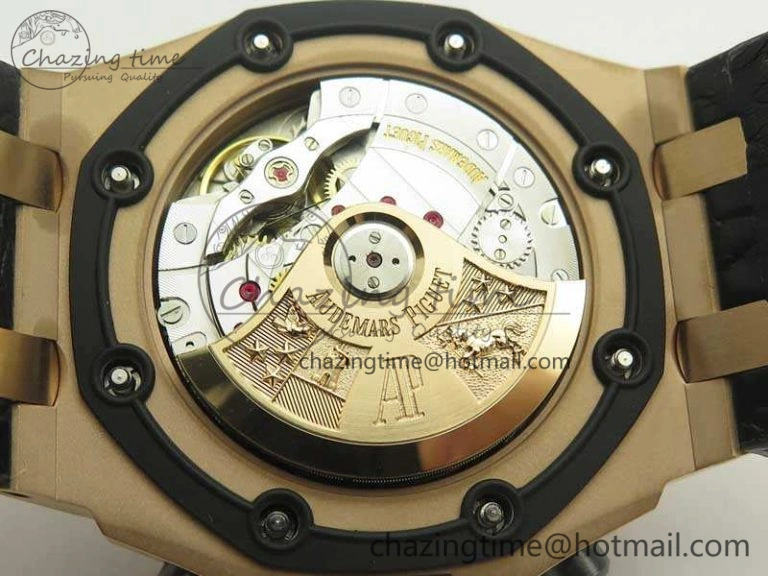 Royal Oak Offshore 2014 Gold Theme JF 1:1 Best Edition On Leather Strap A3126 (Free Rubber Strap) V Efficient 4950