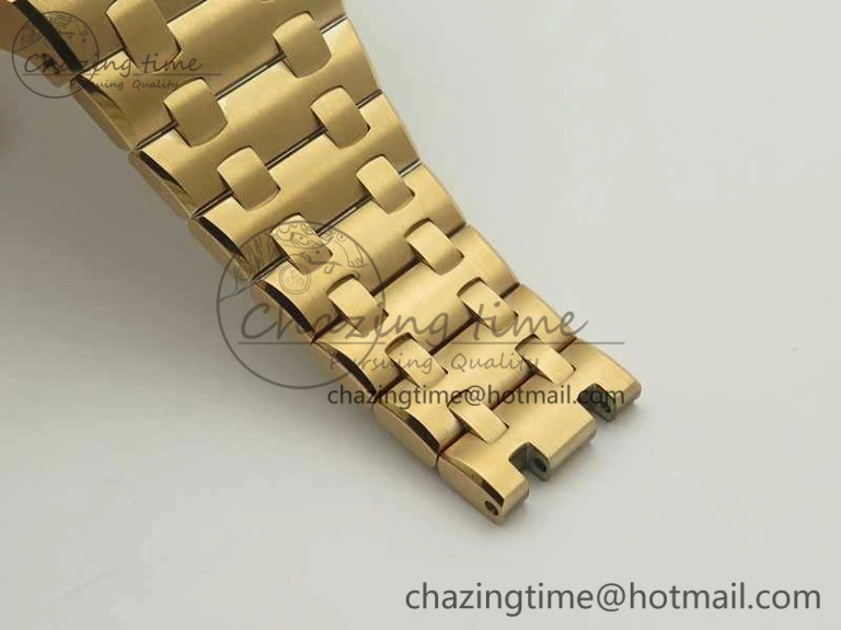 Efficient Royal Oak Offshore 2014 Gold Theme JF 1:1 Best Edition On RG Bracelet A3126 V 4956