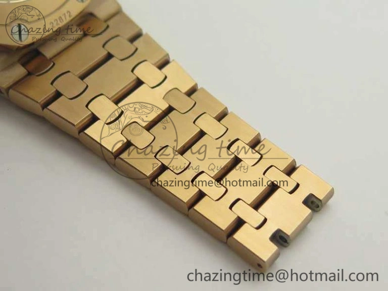 Efficient Royal Oak Offshore 2014 Gold Theme JF 1:1 Best Edition On RG Bracelet A3126 V 4956