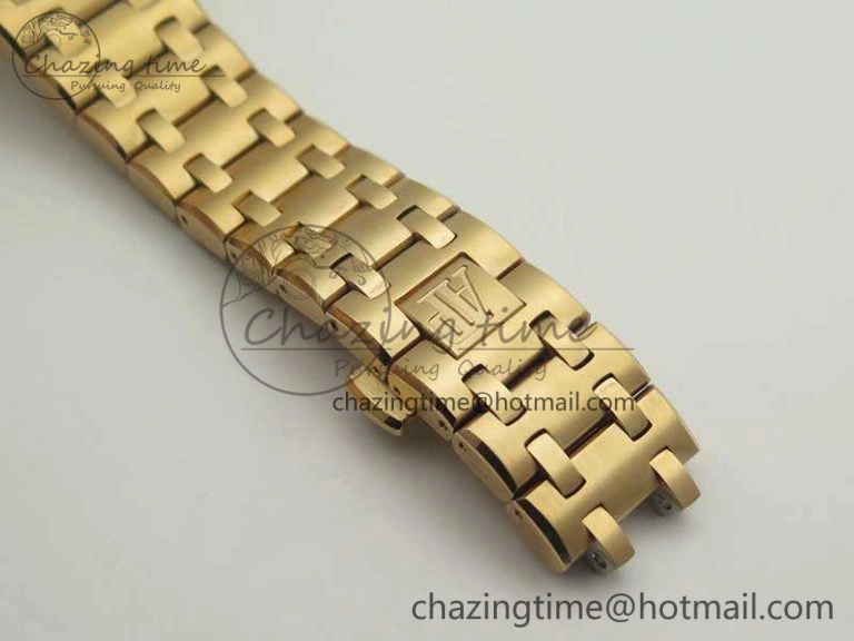 Efficient Royal Oak Offshore 2014 Gold Theme JF 1:1 Best Edition On RG Bracelet A3126 V 4956