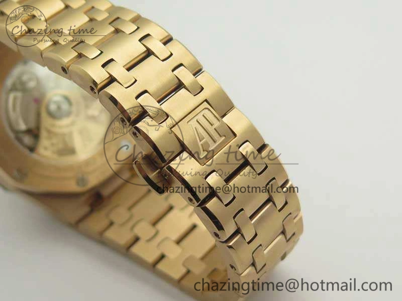 Efficient Royal Oak Offshore 2014 Gold Theme JF 1:1 Best Edition On RG Bracelet A3126 V 4956