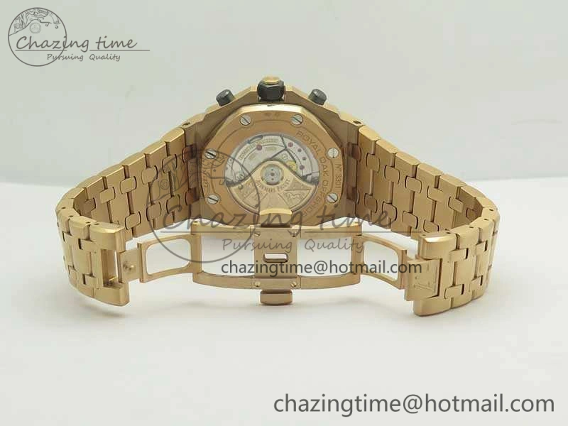 Efficient Royal Oak Offshore 2014 Gold Theme JF 1:1 Best Edition On RG Bracelet A3126 V 4956