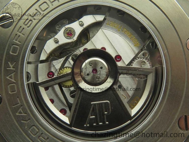Royal Oak Offshore 2017 44mm JF 1:1 Best Edition Gray Dial On Rubber Strap A3126 (Free XS Strap)V2 w  Cyclops Modern 4896
