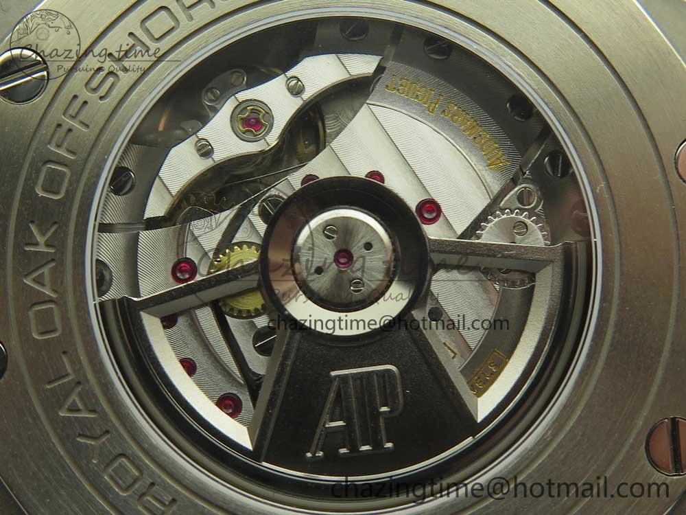 Royal Oak Offshore 2017 44mm JF 1:1 Best Edition Gray Dial On Rubber Strap A3126 (Free XS Strap)V2 w  Cyclops Modern 4896