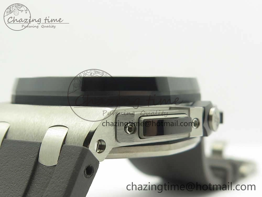 Royal Oak Offshore 2017 44mm JF 1:1 Best Edition Gray Dial On Rubber Strap A3126 (Free XS Strap)V2 w  Cyclops Modern 4896
