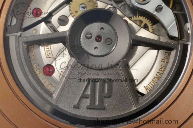 Casual Royal Oak Offshore 2017 44mm RG Summer Edition APF 1:1 Best Edition on White Rubber Strap A 4719