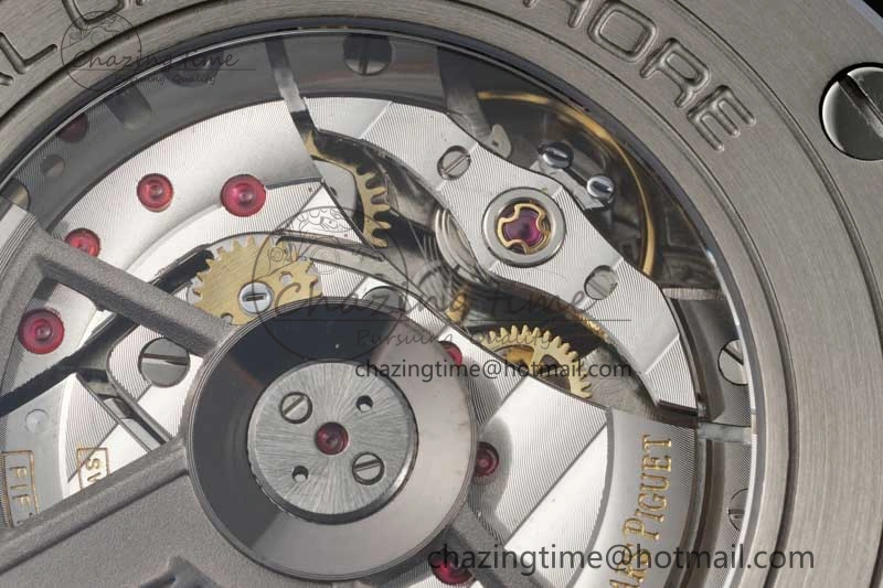 Royal Oak Offshore 2017 44mm Real Ceramic Bezel APF 1:1 Best Edition Black Dial RG Markers on Rubber Strap A SportInspired 4720