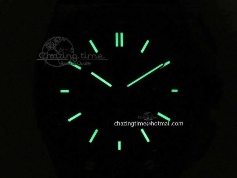 Thermal Royal Oak Offshore 2017 44mm Real Ceramic JF 1:1 Best Edition Black Dial RG Markers On Rubber Strap A 5023