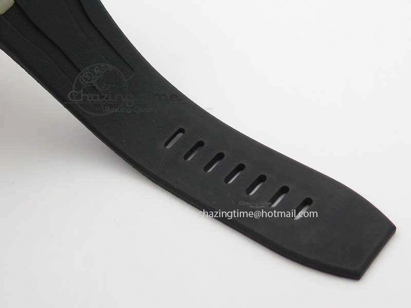 Thermal Royal Oak Offshore 2017 44mm Real Ceramic JF 1:1 Best Edition Black Dial RG Markers On Rubber Strap A 5023