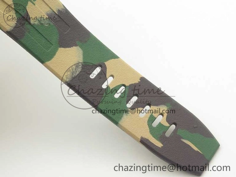 Affordable Royal Oak Offshore 2018 SIHH Combat 44mm JF 1:1 Best Edition Green Ceramic Bezel on Camo Rubber Strap A3126 w  Cyclops 4934