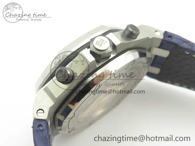 Royal Oak Offshore 2018 SIHH JF 1:1 Best Edition Black Blue Dial on Blue Leather Strap A3126 w  Cyclops OdorResistant 4923