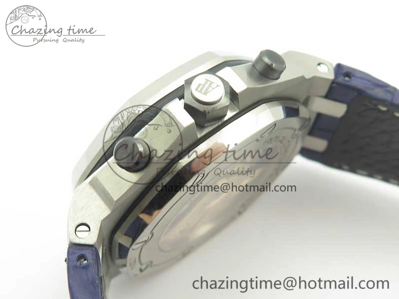 Royal Oak Offshore 2018 SIHH JF 1:1 Best Edition Black Blue Dial on Blue Leather Strap A3126 w  Cyclops OdorResistant 4923