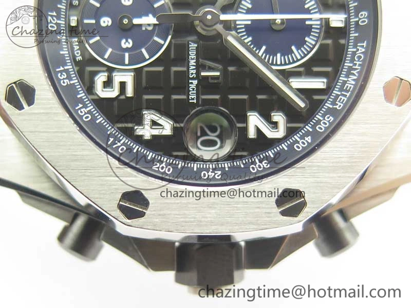 Royal Oak Offshore 2018 SIHH JF 1:1 Best Edition Black Blue Dial on Blue Leather Strap A3126 w  Cyclops OdorResistant 4923