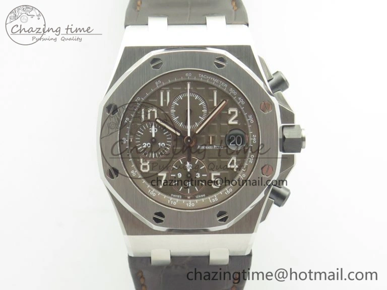 HighPerformance Royal Oak Offshore 2018 SIHH JF 1:1 Best Edition “Havana” Brown Dial On Brown Leather Strap A3126 w  Cyclops 4948