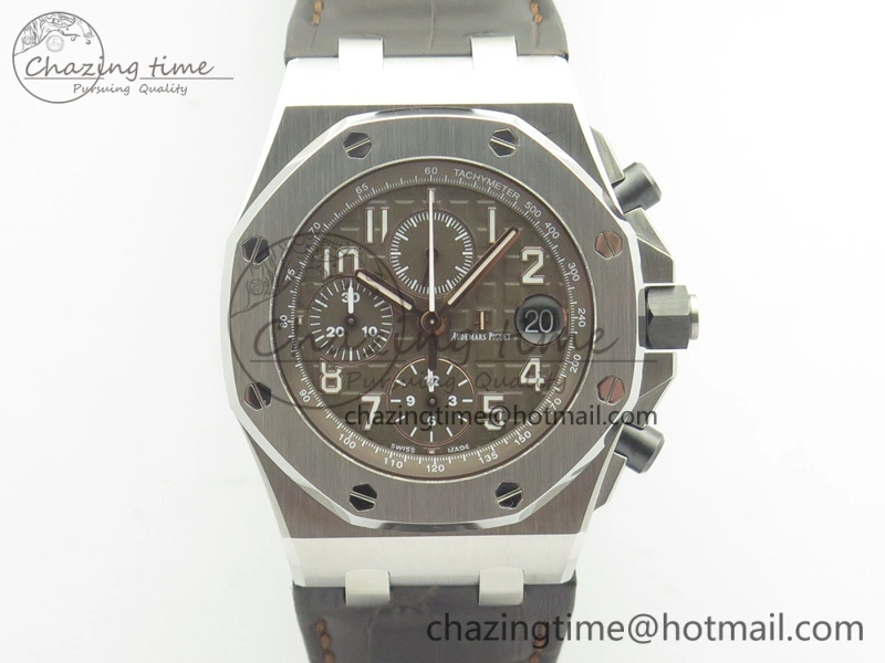 HighPerformance Royal Oak Offshore 2018 SIHH JF 1:1 Best Edition “Havana” Brown Dial On Brown Leather Strap A3126 w  Cyclops 4948