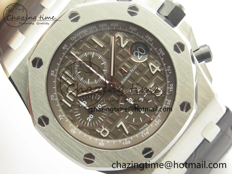 HighPerformance Royal Oak Offshore 2018 SIHH JF 1:1 Best Edition “Havana” Brown Dial On Brown Leather Strap A3126 w  Cyclops 4948