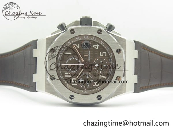 HighPerformance Royal Oak Offshore 2018 SIHH JF 1:1 Best Edition “Havana” Brown Dial On Brown Leather Strap A3126 w  Cyclops 4948