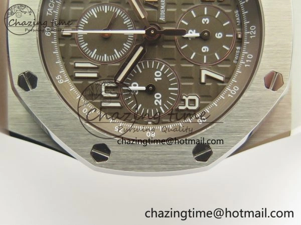 HighPerformance Royal Oak Offshore 2018 SIHH JF 1:1 Best Edition “Havana” Brown Dial On Brown Leather Strap A3126 w  Cyclops 4948