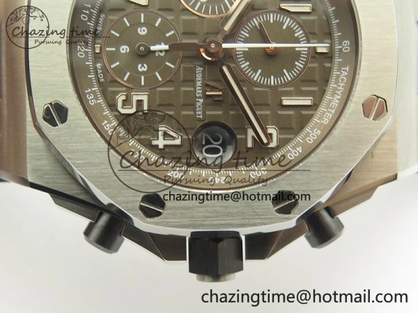 HighPerformance Royal Oak Offshore 2018 SIHH JF 1:1 Best Edition “Havana” Brown Dial On Brown Leather Strap A3126 w  Cyclops 4948