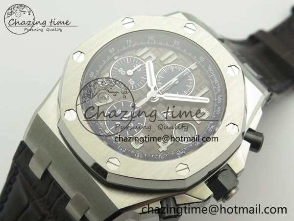 Timeless Royal Oak Offshore 2018 SIHH JF 1:1 Best Edition Havana Brown Blue Dial On Brown Leather Strap A 4524