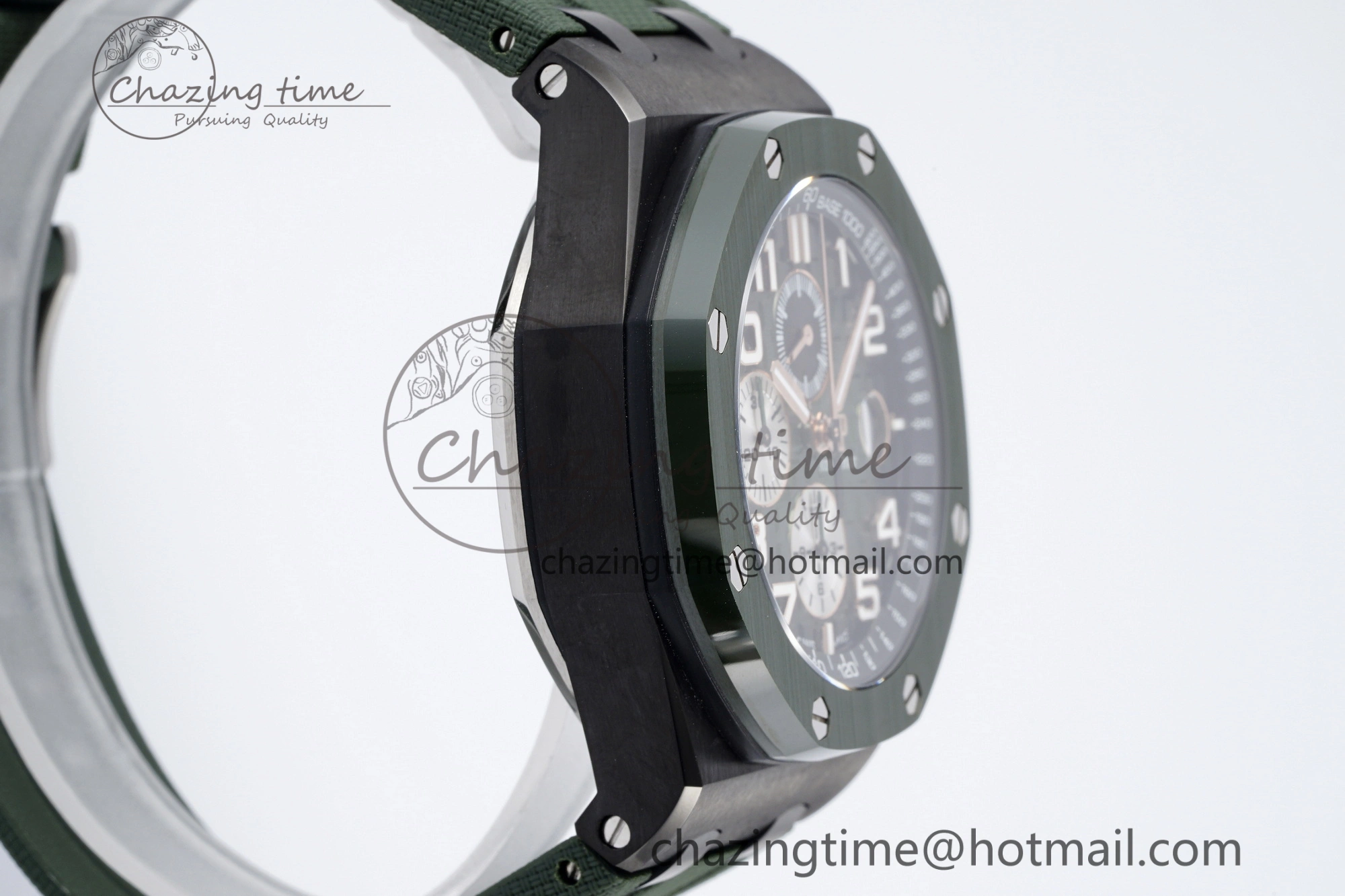 ZeroBulk Royal Oak Offshore 2020 44mm APF 1:1 Best Edition Green Ceramic Bezel on Rubber Strap A 4702