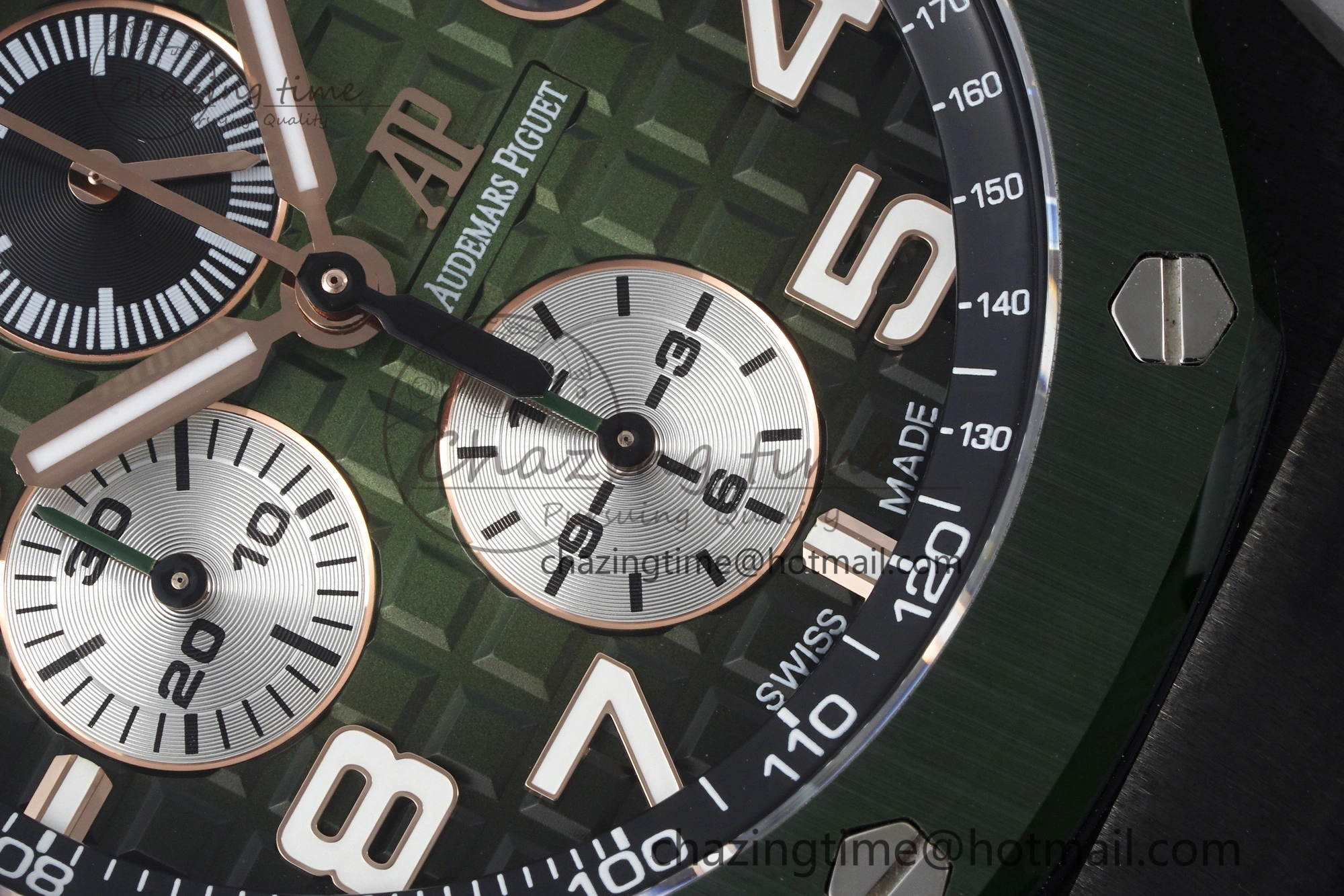ZeroBulk Royal Oak Offshore 2020 44mm APF 1:1 Best Edition Green Ceramic Bezel on Rubber Strap A 4702