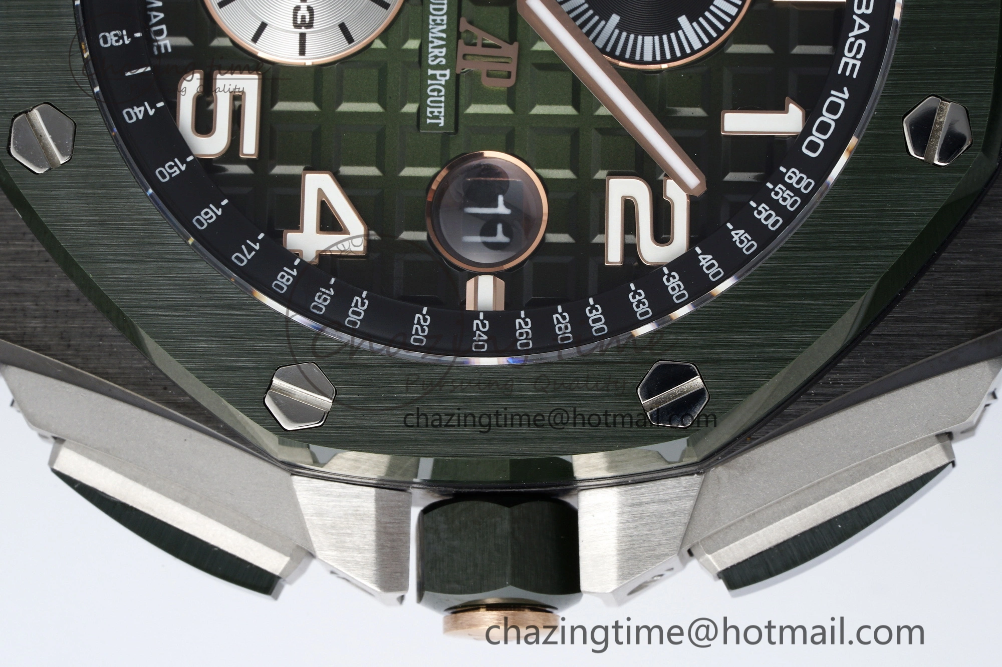 ZeroBulk Royal Oak Offshore 2020 44mm APF 1:1 Best Edition Green Ceramic Bezel on Rubber Strap A 4702