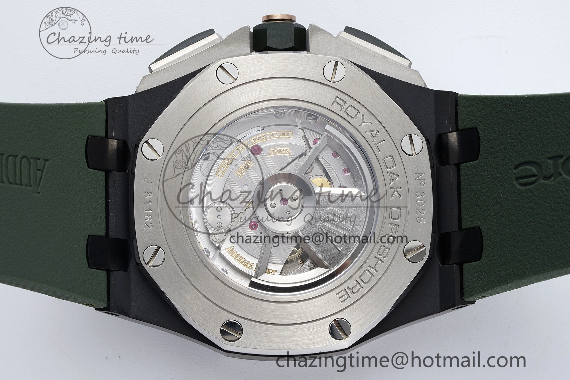 ZeroBulk Royal Oak Offshore 2020 44mm APF 1:1 Best Edition Green Ceramic Bezel on Rubber Strap A 4702