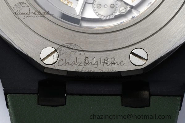 ZeroBulk Royal Oak Offshore 2020 44mm APF 1:1 Best Edition Green Ceramic Bezel on Rubber Strap A 4702
