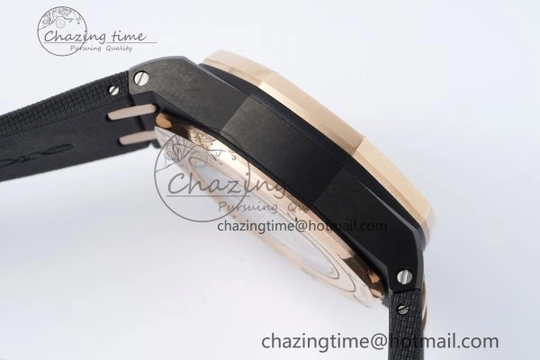 Stretchable Royal Oak Offshore 2020 44mm APF 1:1 Best Edition RG Bezel on Rubber Strap A 4701