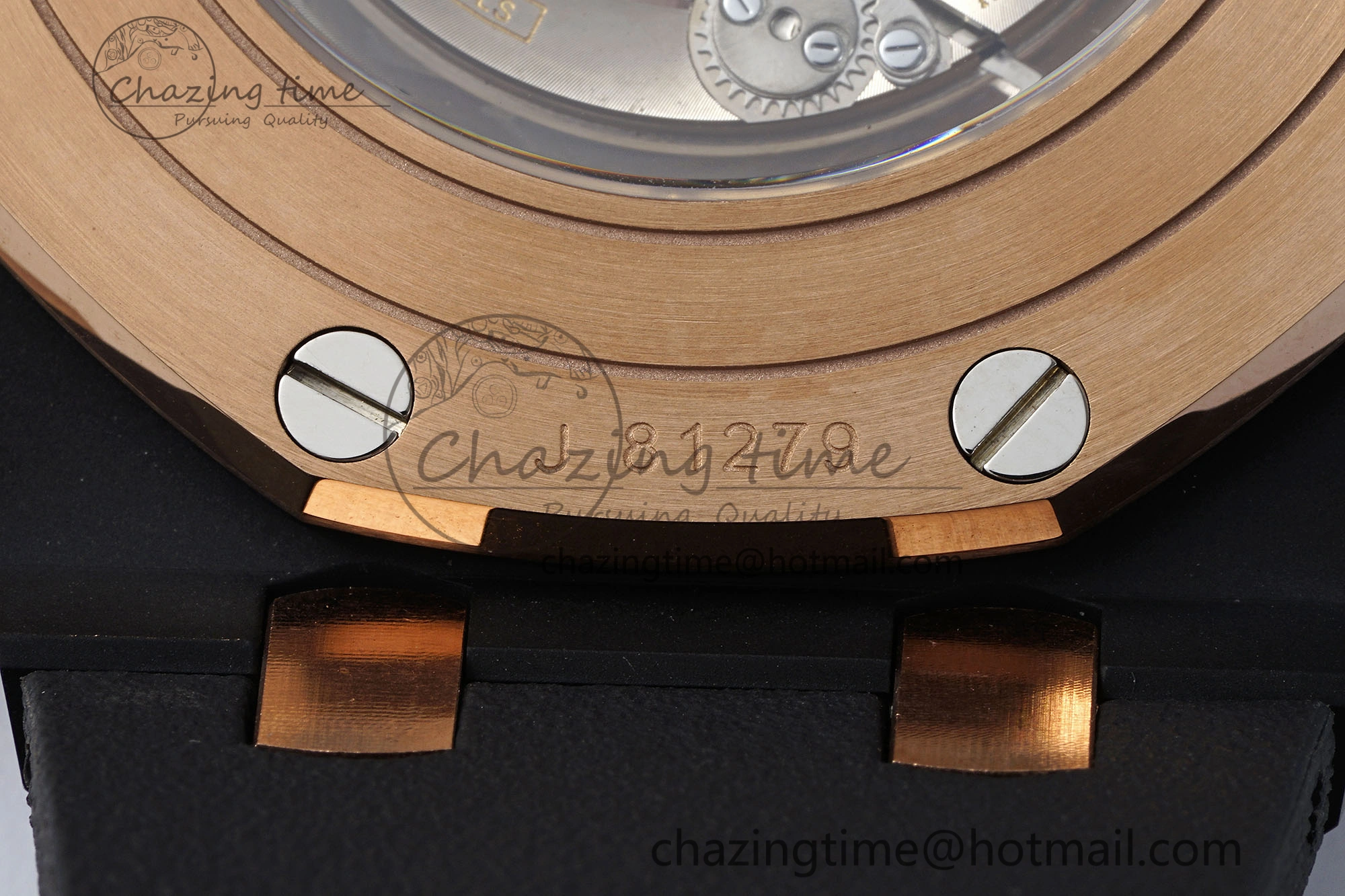 Stretchable Royal Oak Offshore 2020 44mm APF 1:1 Best Edition RG Bezel on Rubber Strap A 4701