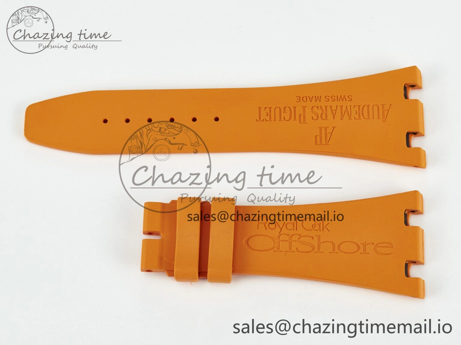 Royal Oak Offshore 26170 Best Edition Orange Rubber Strap (Fits the Gen size) Elegant 4066