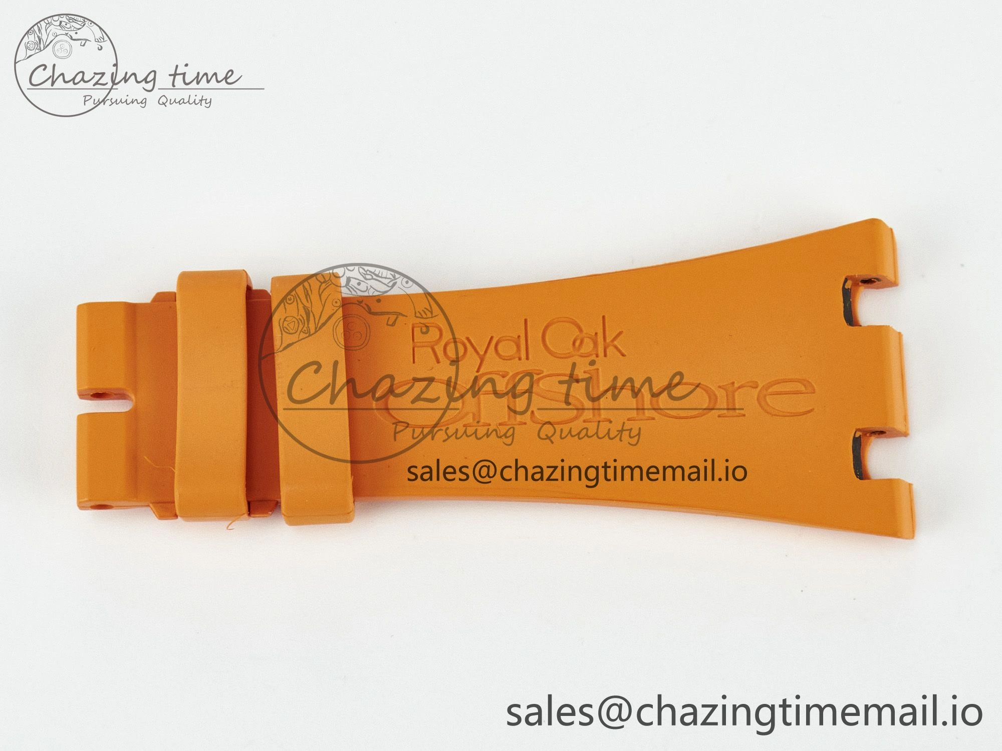 Royal Oak Offshore 26170 Best Edition Orange Rubber Strap (Fits the Gen size) Elegant 4066